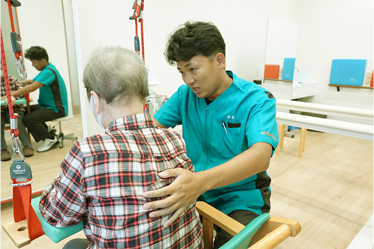 ストレッチ・関節可動域訓練1